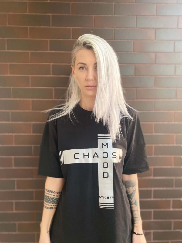 Chaos Mood Oversized Unisex T-Shirt - Image 4