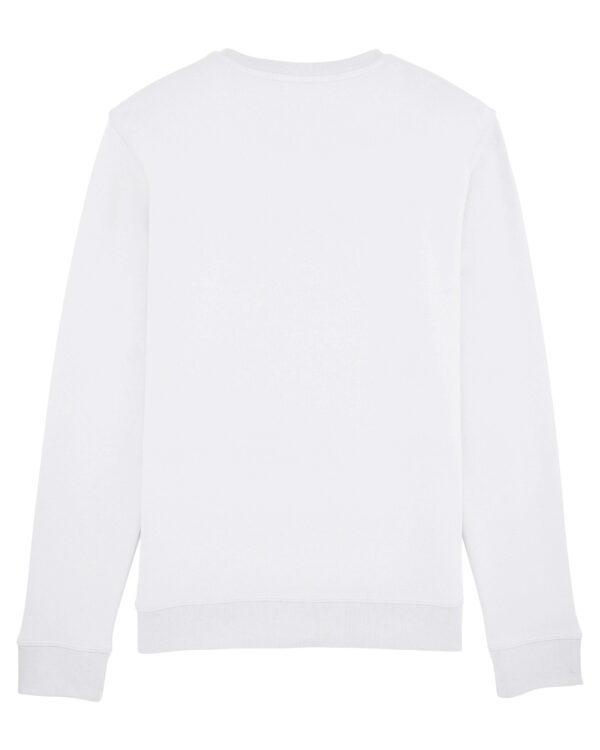 #Let'sTechno / #HardcoreMotherfucker Unisex White Sweatshirt - Image 3
