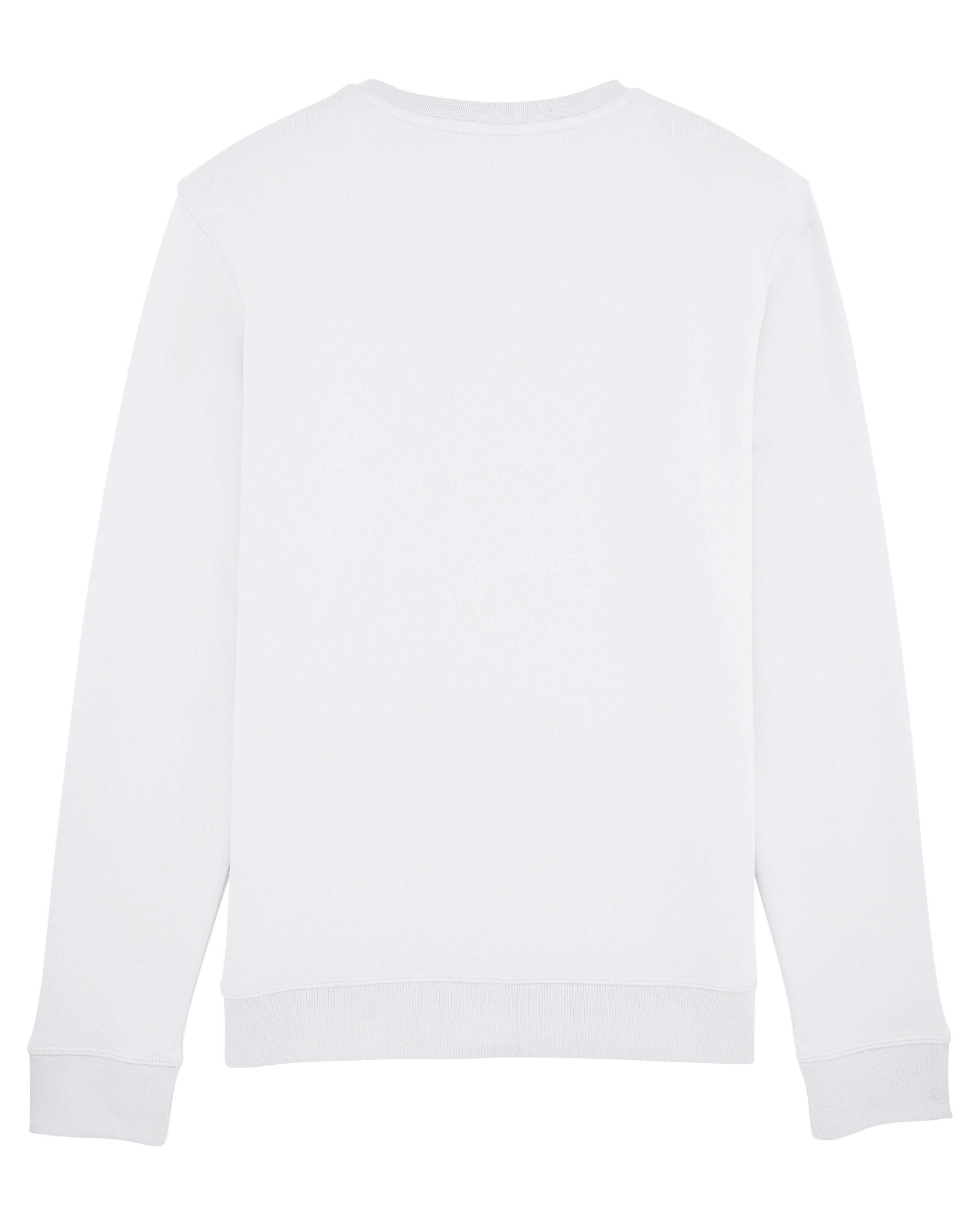#Let'sTechno / #HardcoreMotherfucker Unisex White Sweatshirt - Image 3